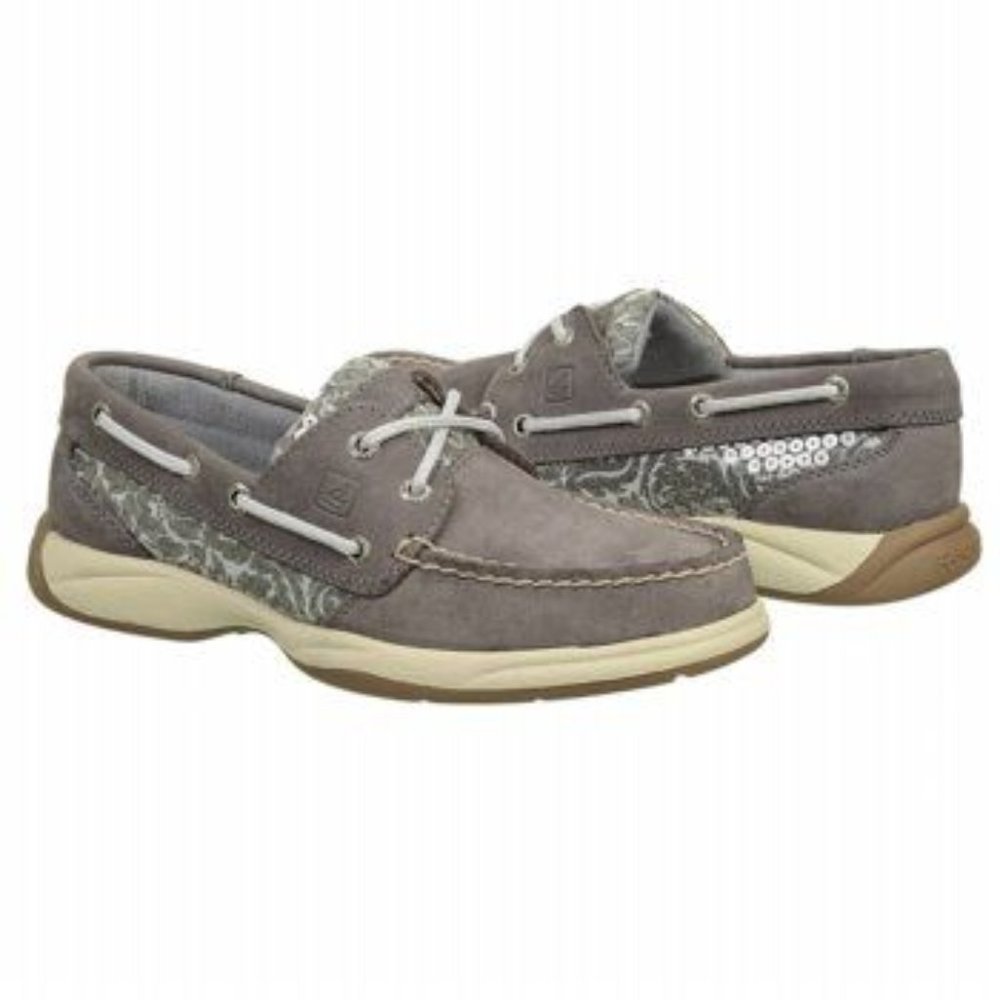 Sperry Top Sider Grey Intrepid Boat Shoes 7